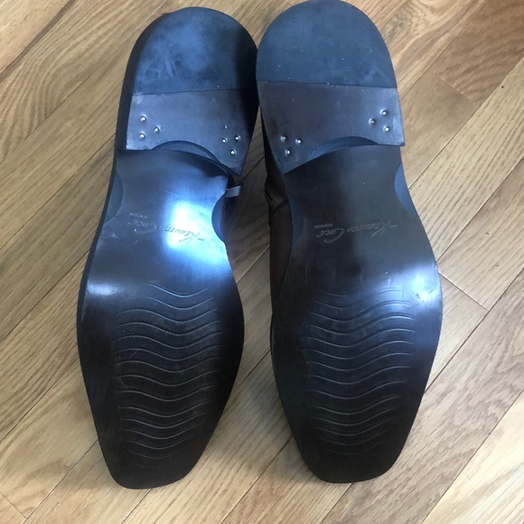 Kenneth Cole Clean Cut Brown Leather Zip Up - Picture 7 of 7